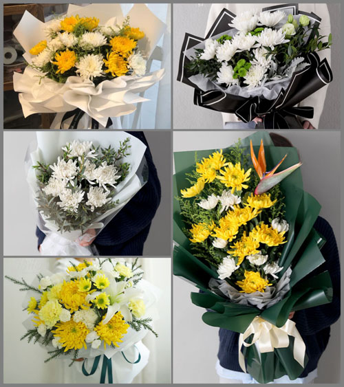 广东梅州市平远县石正镇先锋村白事花束代送